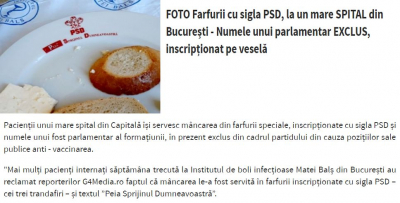 Te-ai enervat vazand farfurii cu PSD, la Boli Infectioase? Pai nu acolo le e locul?