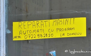 Cum se scrie corect - REPARATII SAU MASINII?